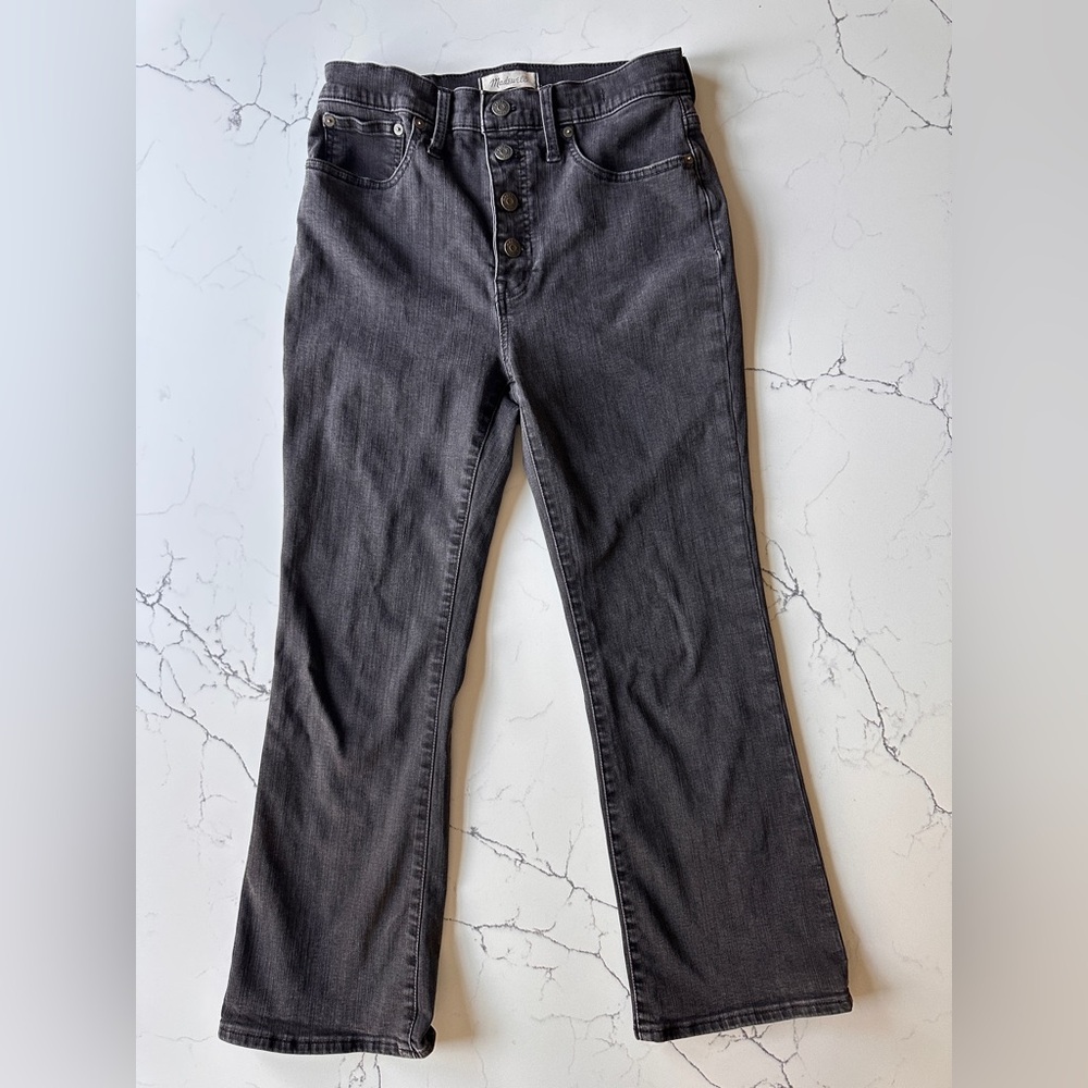 Madewell black boot cut jeans
